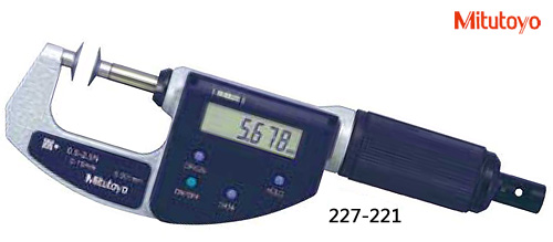 B0416-002-三豐-227-221數(shù)顯盤(pán)型千分尺0-15（可調(diào)測(cè)力